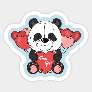 panda love you Sticker